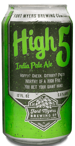 High 5 india pale ale can.